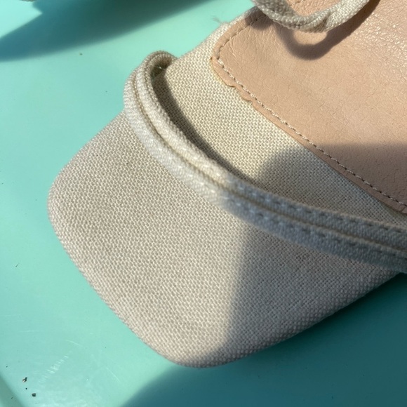 Lulu’s Bone Wiley Square Toe Lace Up High Heel Sandals 11 - Picture 6 of 8